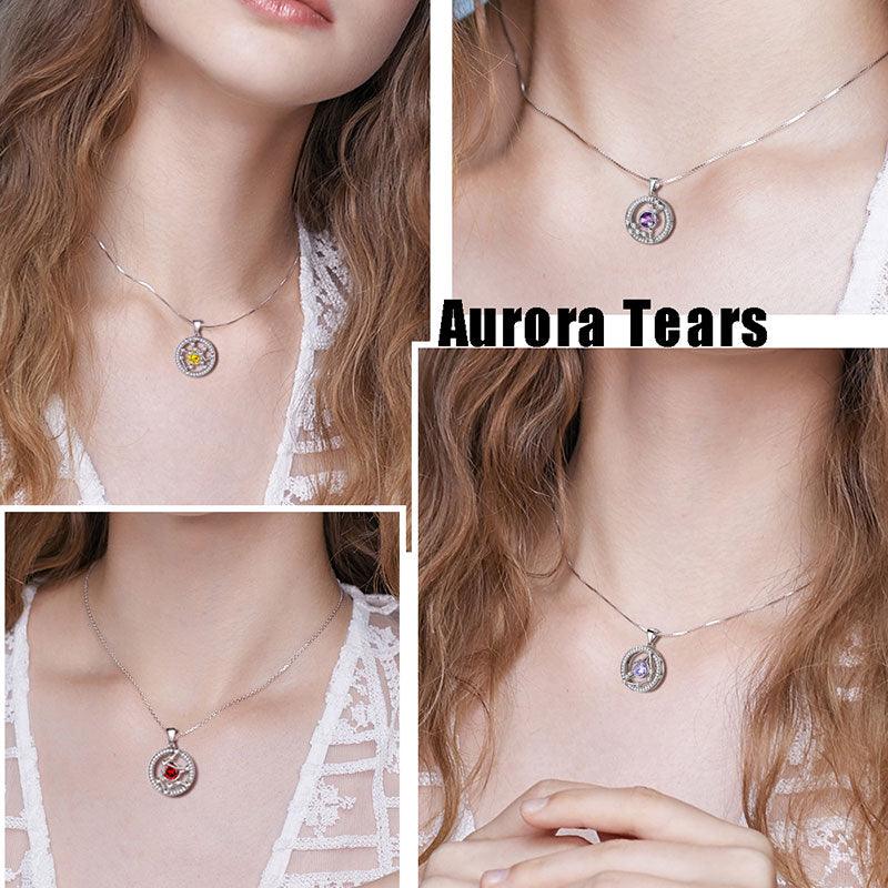 Tokyo Mart Zodiac Aquarius Necklace January Birthstone Pendant Jewelry Women Girls Birthday Gift